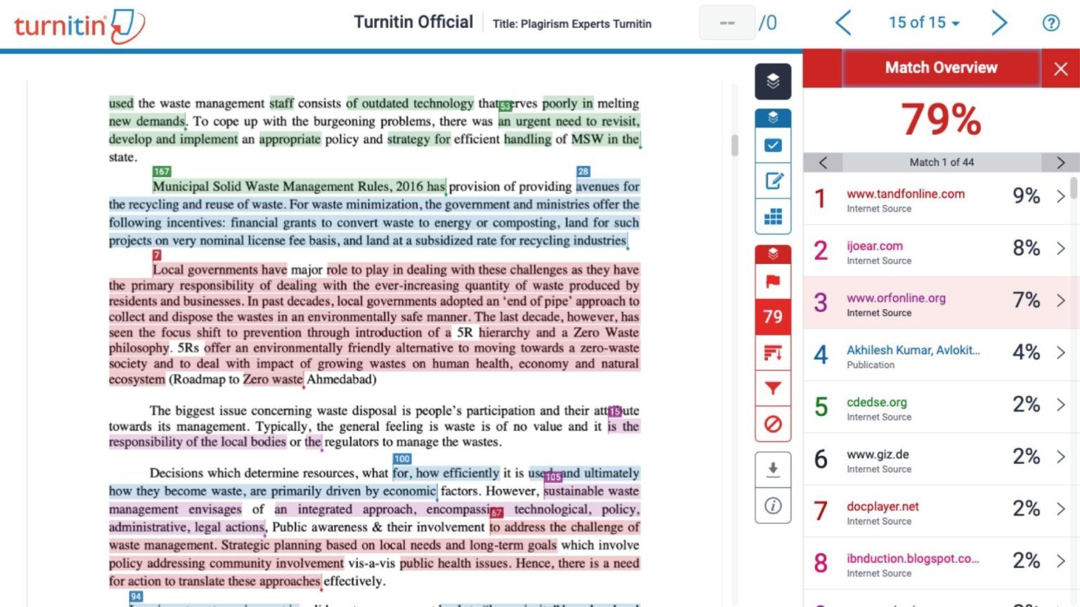 turnitin for research paper