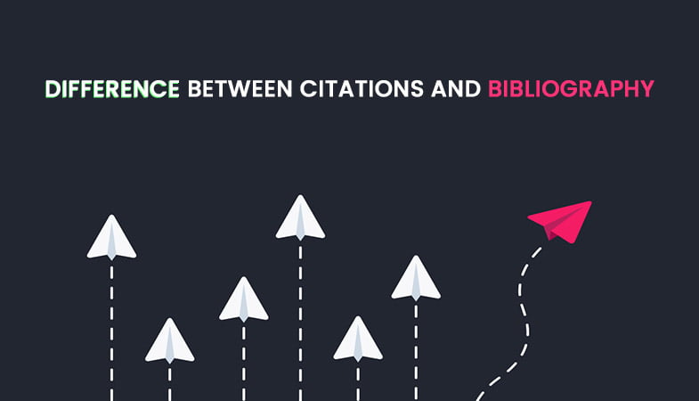 Difference between citations and bibliography