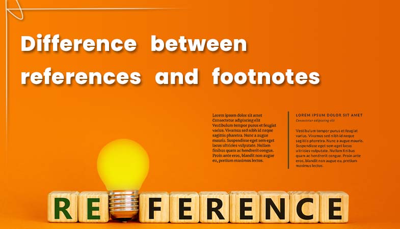 Difference between references and footnotes